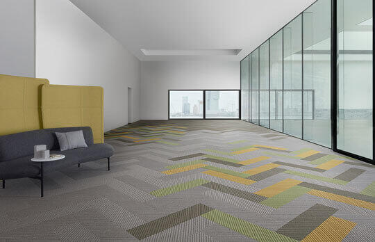Desso EcoBase Modular Carpet Piece, Space and Solution Dyed