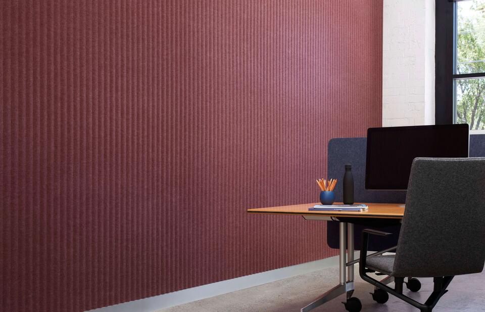 Embossed acoustic panel