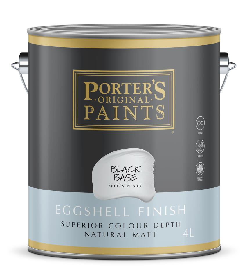 Porter’s Paints Eggshell Finish – Black Base