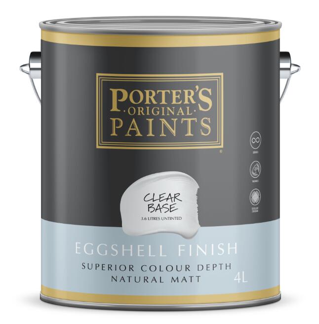 Porter’s Paints Eggshell Finish – Clear Base