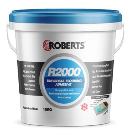 Roberts 2000 Universal Flooring Adhesive, RLA and Roberts Universal Primer and Roberts Generale Levelling Compound