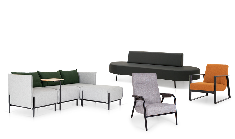 Steel Frame Upholstered Seating (Method, Lure, Plane, Impart, Array, Verde, Adroit & Revive))