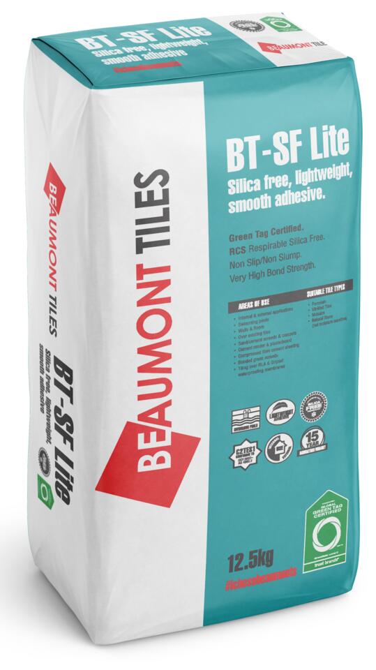 Beaumont Tiles BT500 Tiling Adhesive. Beaumont Tiles BT520 Tiling Adhesive and Beaumont Tiles BT SF Lite Tiling Adhesive