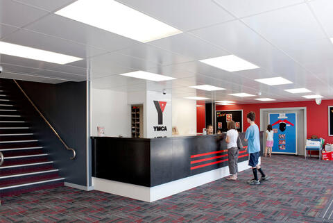 Climateline pre-decorated plasterboard wall lining system and Ecotile ceiling tiles
