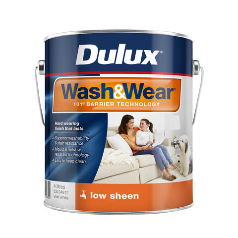 Wash & Wear Interior Low Sheen Vivid White
